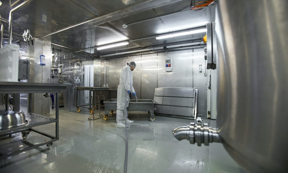 Cleaning at Workshop in Food Factory